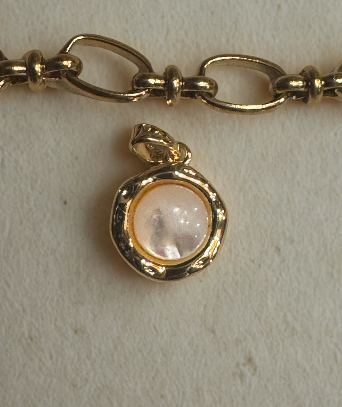 Pearl Gold Ring Charm