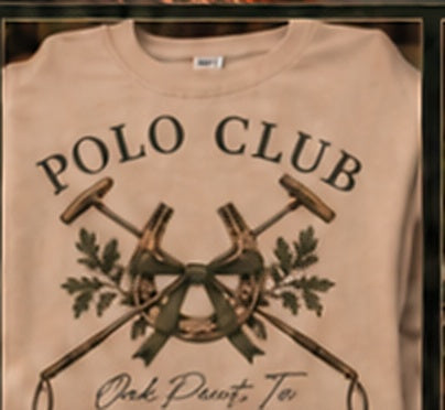 Beige Polo Club apparel shirt