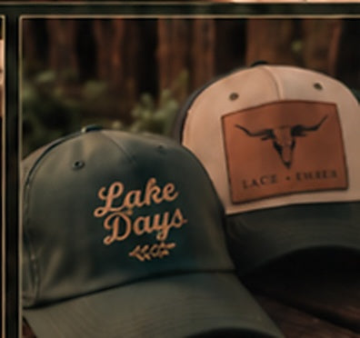 Lace + Ember ball caps