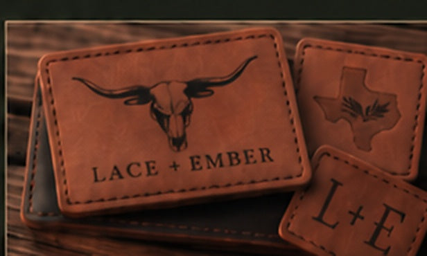 Custom vegan leather patches